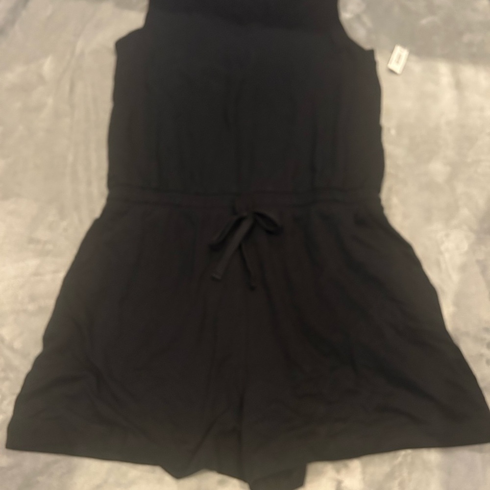 Black Sleeveless Romper